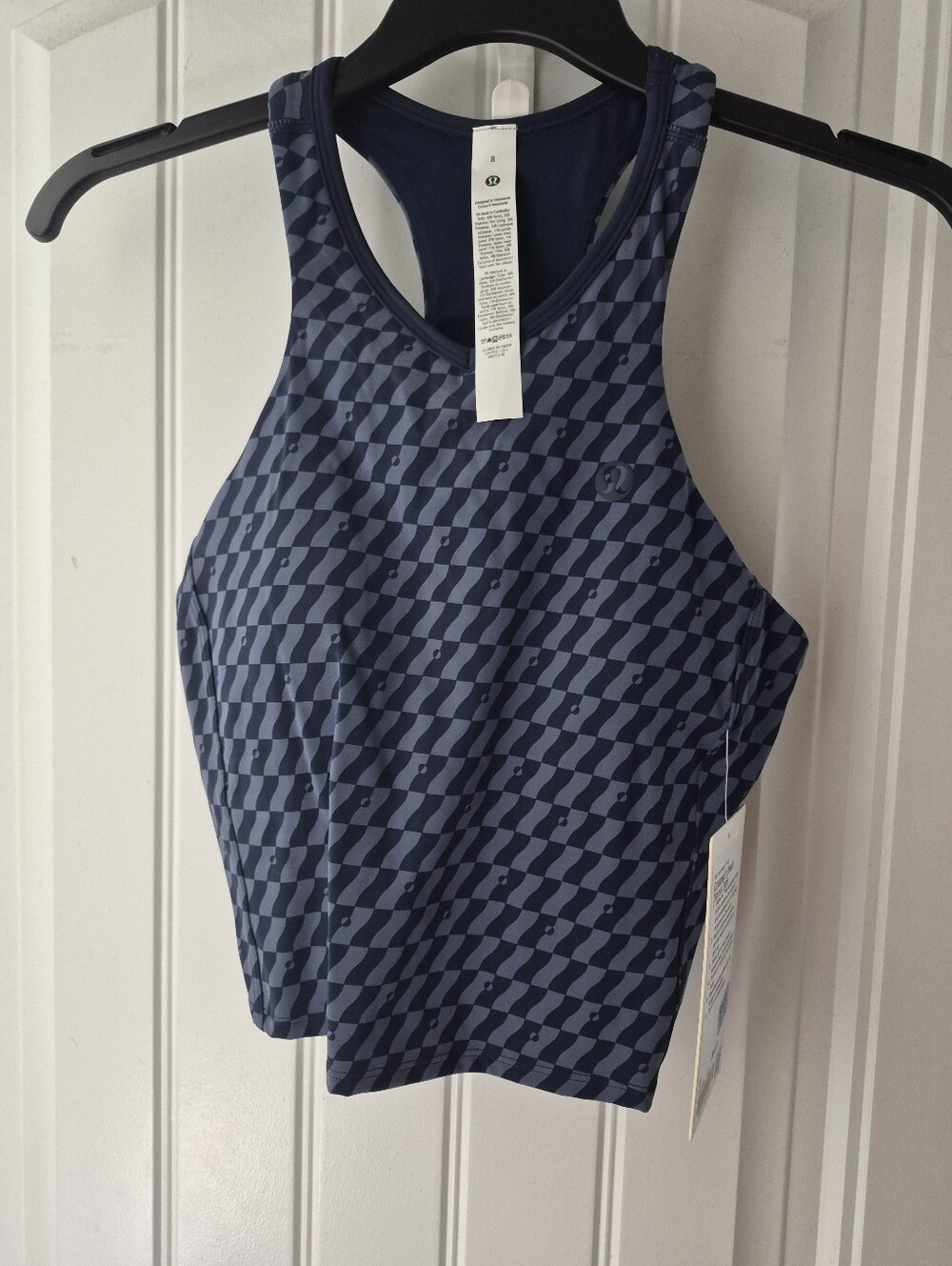 Lululemon Navy Cropped Tennis Tank